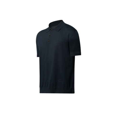 Cotton-Silk Blend Short-Sleeved Polo Shirt in Men's Ready-to-Wear Shirts collections by Louis Vuitton (Product zoom)