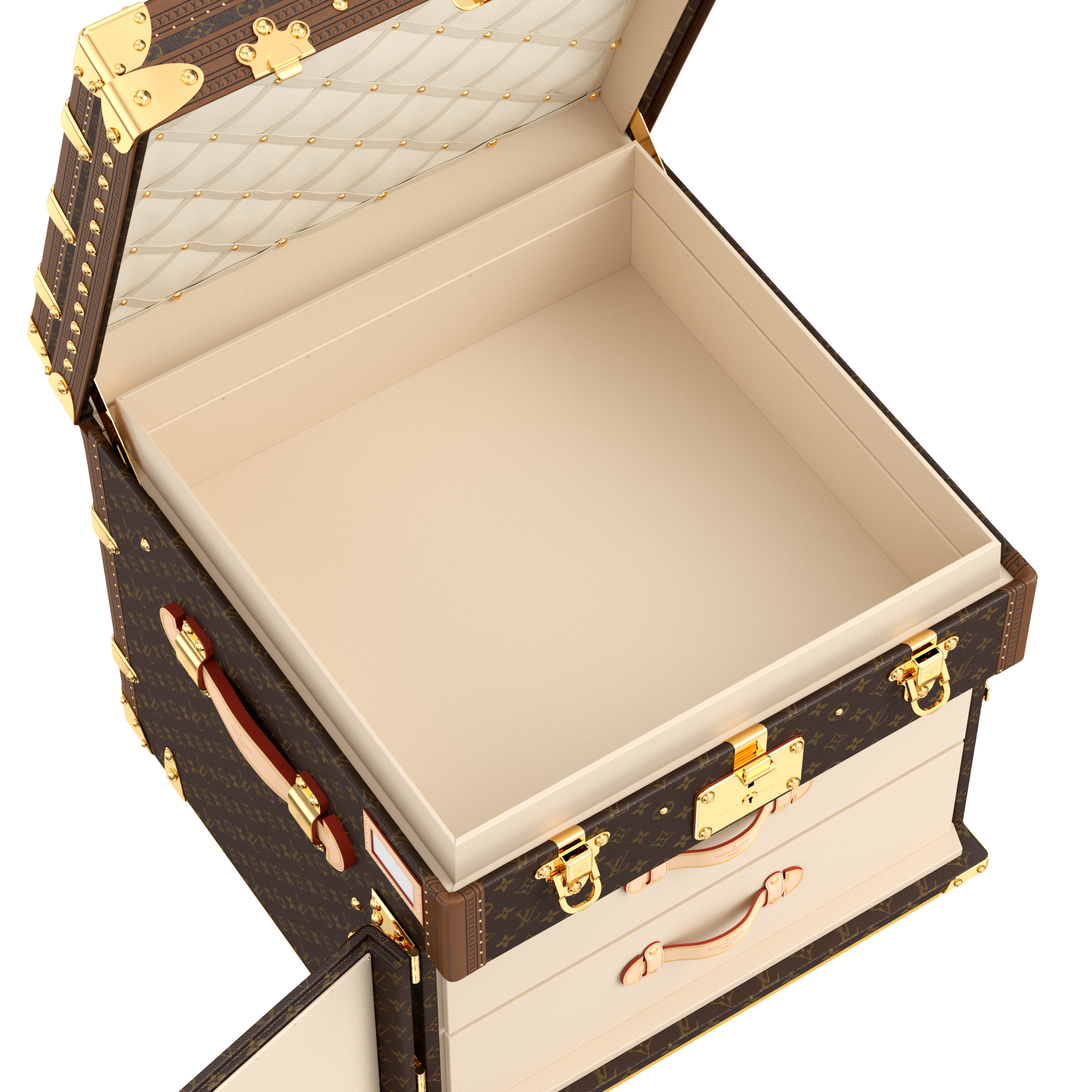 Courrier Lozine Carré Gauche Monogram in Trunks, Travel and Home