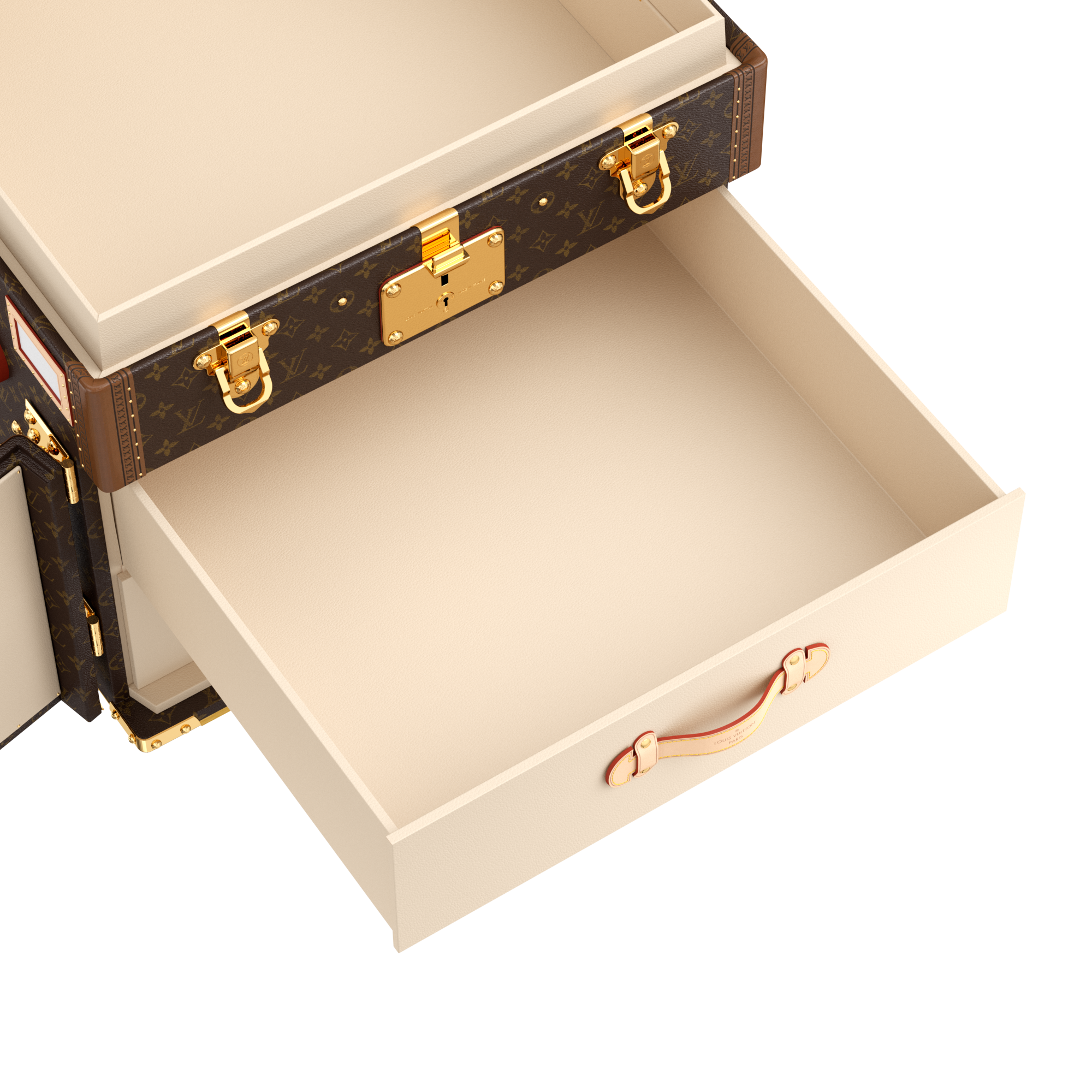 Courrier Lozine Carré Gauche Monogram in Trunks, Travel and Home