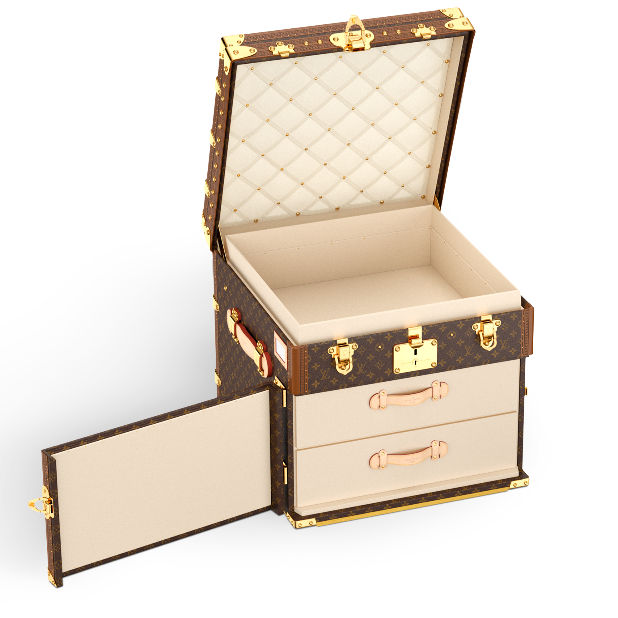 Courrier Lozine Carré Gauche Monogram in Trunks, Travel and Home