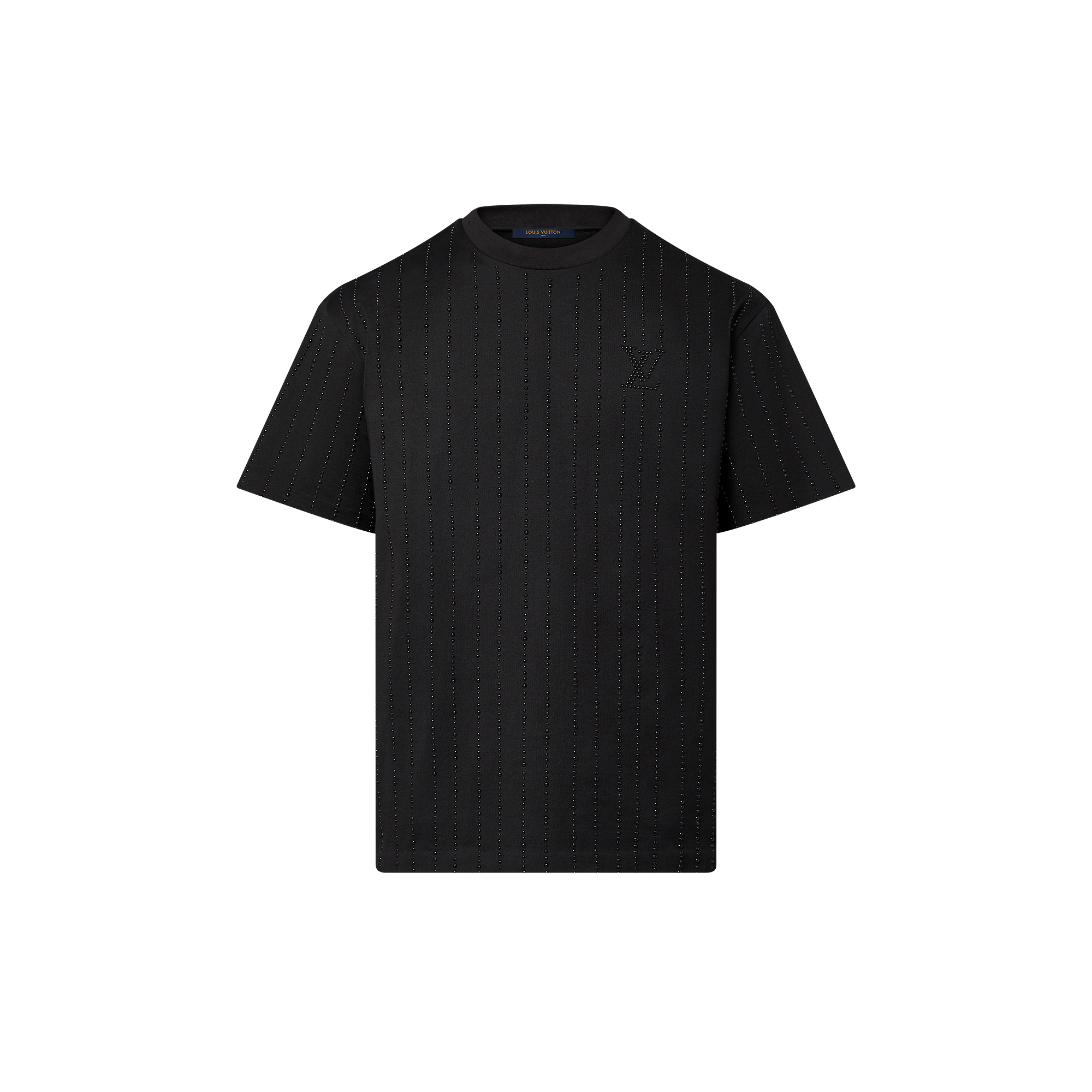 Crystal Embellished Cotton T-Shirt  in Men