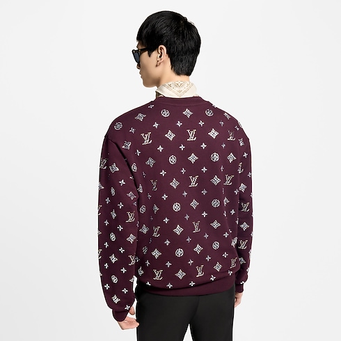 Crystal Monogram Crewneck in Men's Ready-to-Wear Knitwear and Sweatshirts collections by Louis Vuitton (Product zoom)