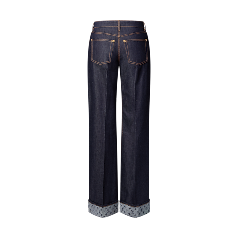 Cuffed Hem Flared Jeans in Women's Ready-to-Wear Pants collections by Louis Vuitton (Product zoom)