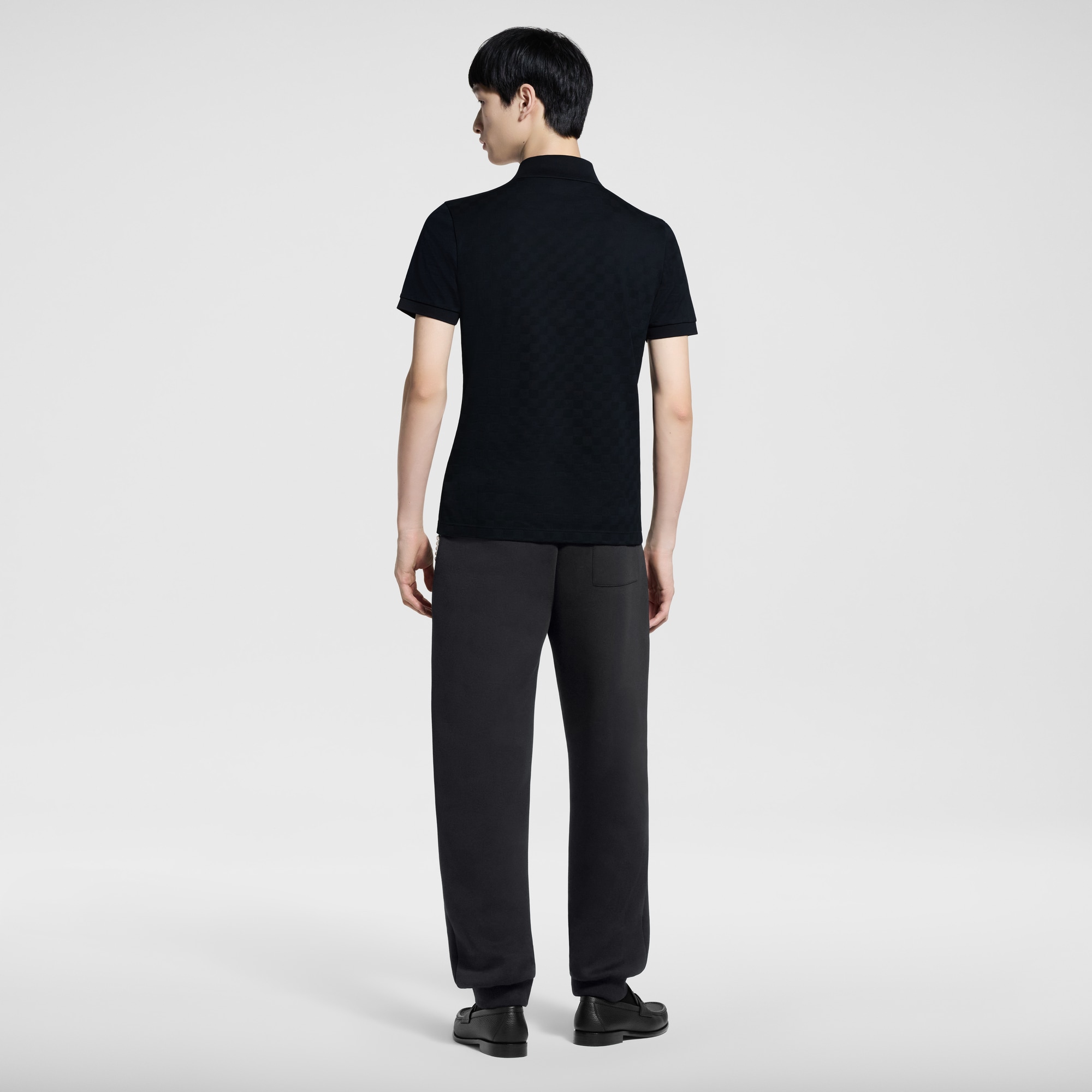 Damier Cotton Pique Polo  in Men