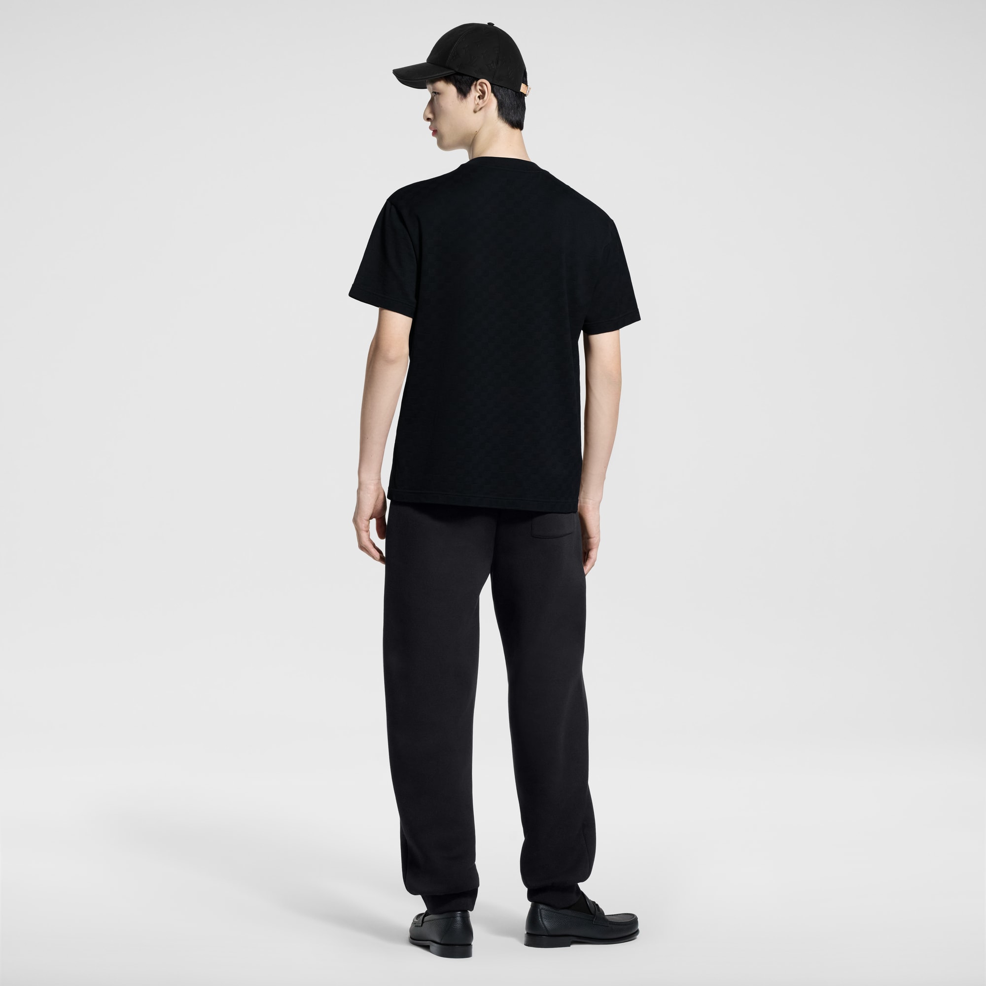 Damier Cotton Pique T-Shirt  in Men