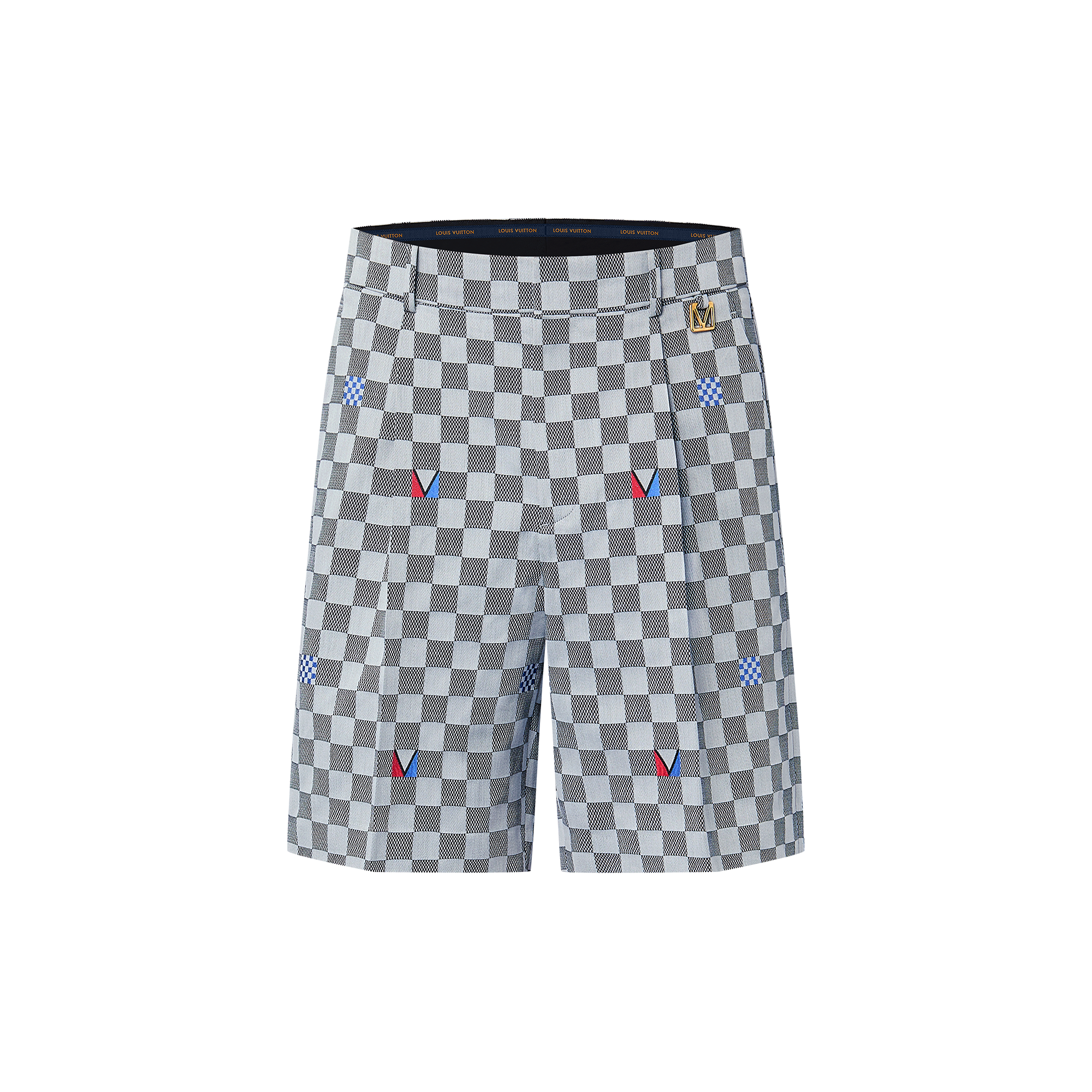 Damier Cotton Tailored Shorts  in Men