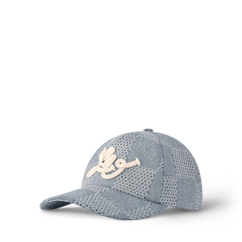 Damier Denim 3D Cap . in Men's Accessories Hats, Beanies and Gloves collections by Louis Vuitton (Product zoom)