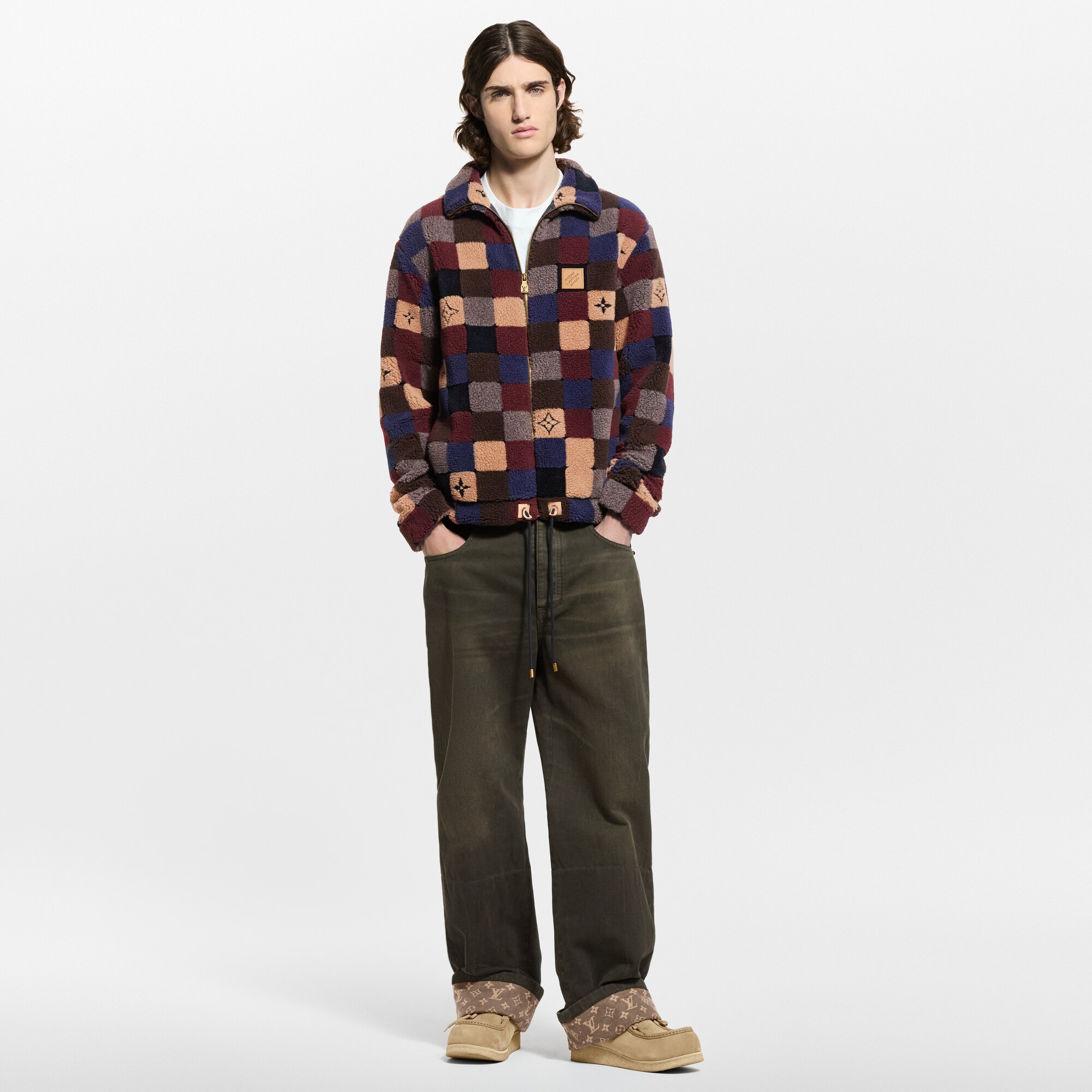 Damier Fleece Blouson  in Men