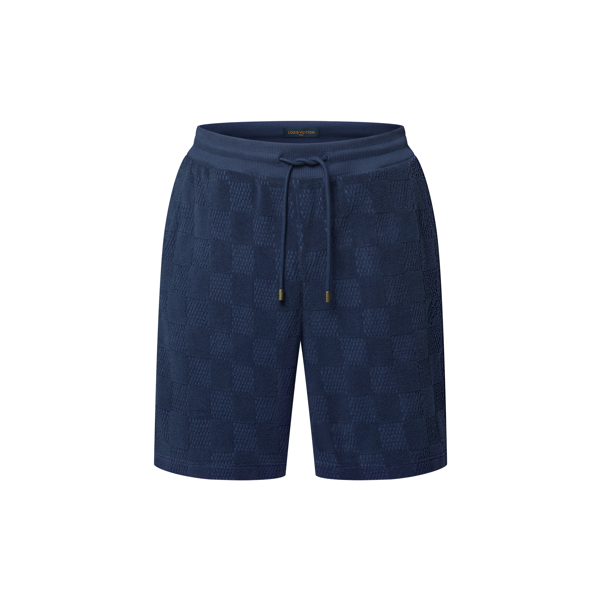 Damier French Terry Cotton-Blend Shorts  in Men