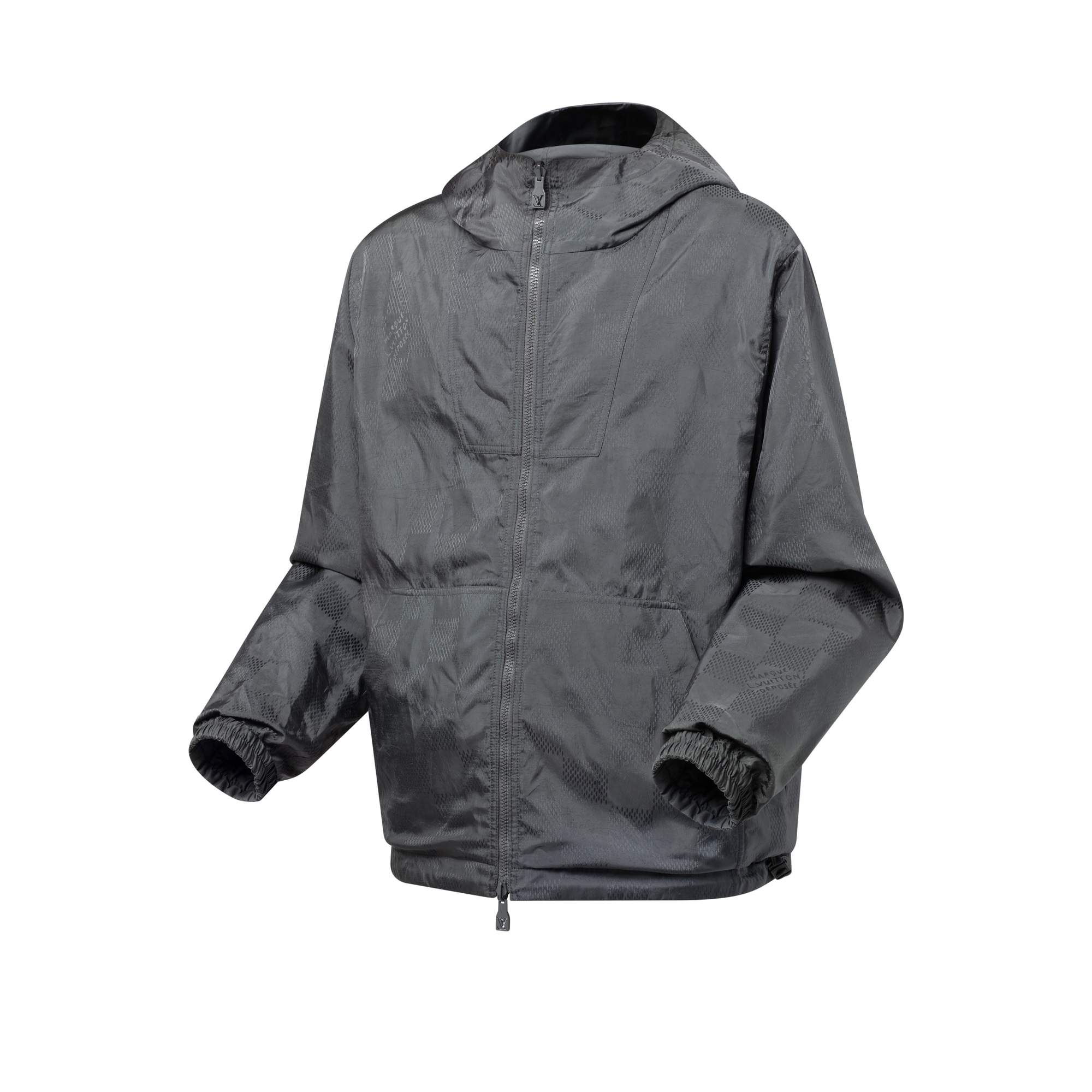 Damier Jacquard Reversible Nylon Windbreaker  in Men