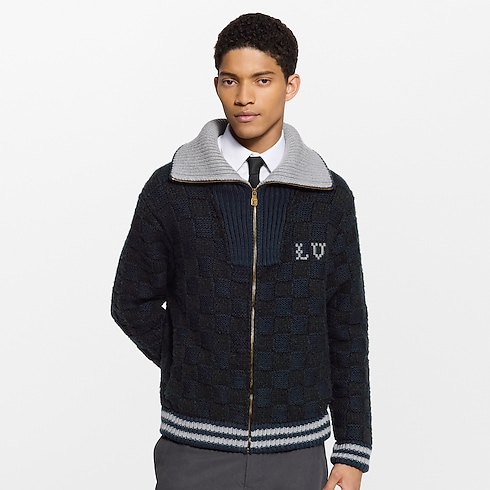 Damier Knit Blouson in Men's Ready-to-Wear All Ready-to-Wear collections by Louis Vuitton (Product zoom)
