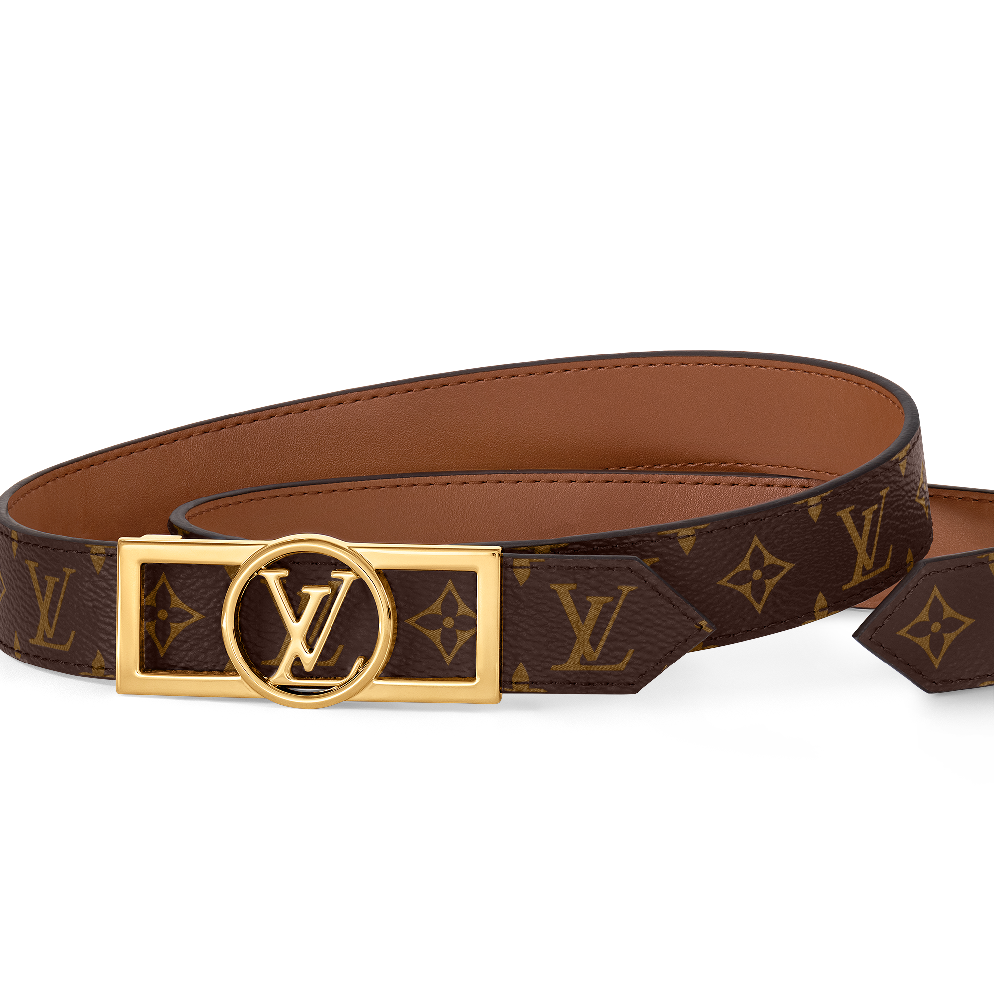 Dauphine 25mm Reversible Belt Monogram in Women