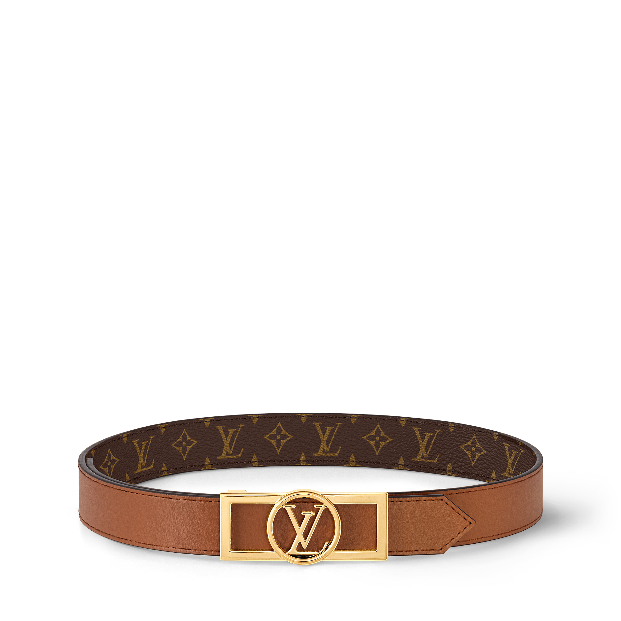 Dauphine 25mm Reversible Belt Monogram in Women
