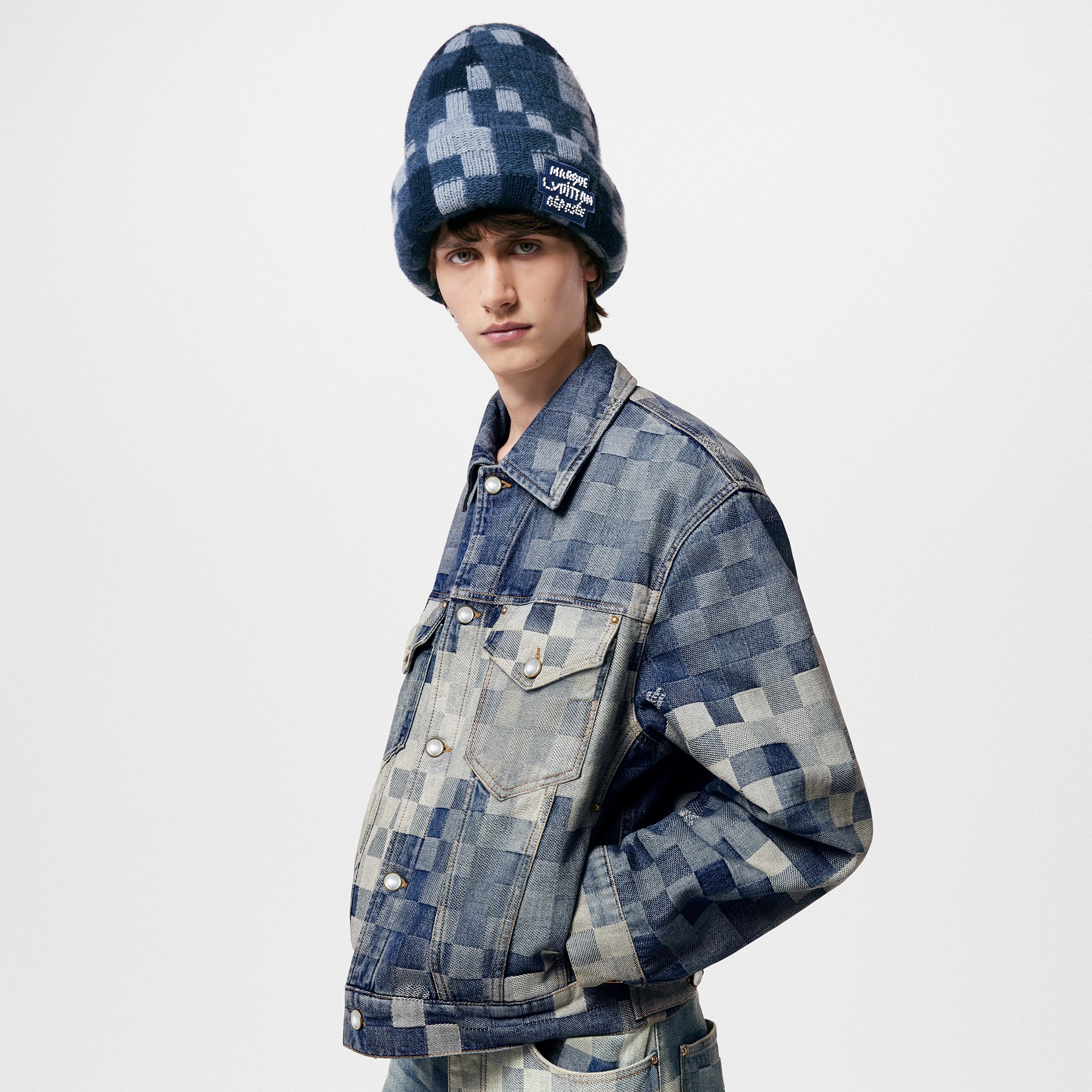 Denim Beanie . in Men