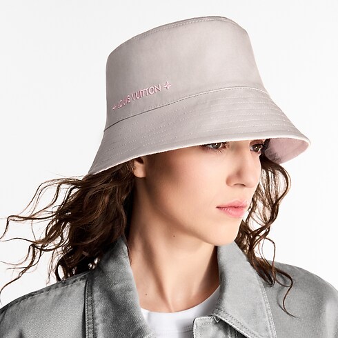 Denim Bucket Hat . in Women's Accessories Hats and Gloves collections by Louis Vuitton (Product zoom)