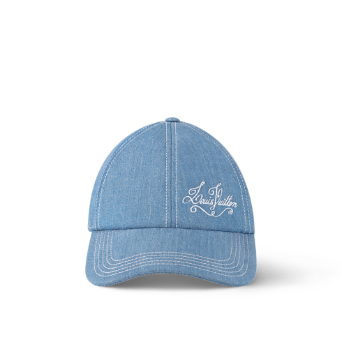Denim Cap . in Men's Accessories Hats, Beanies and Gloves collections by Louis Vuitton (Product zoom)