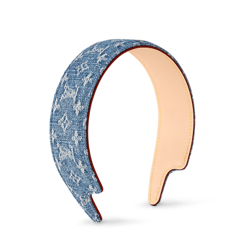Denim Headband . in Women's Accessories Hair Accessories collections by Louis Vuitton (Product zoom)