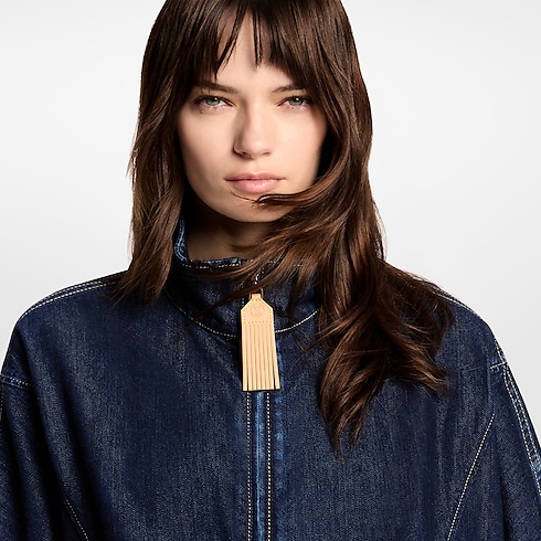 Denim Zip-Up Jacket in Women's Ready-to-Wear Coats and Jackets collections by Louis Vuitton (Product zoom)