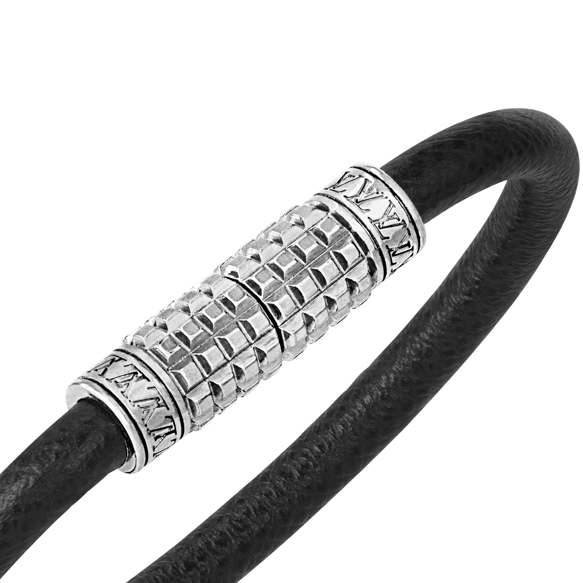 Digit Bracelet Damier Graphite in Men