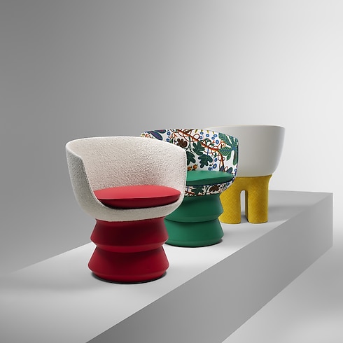 Dolls by Raw Edges Leather & Other Material in Trunks, Travel and Home's Home and Art of Dining Furniture collections by Louis Vuitton (Product zoom)