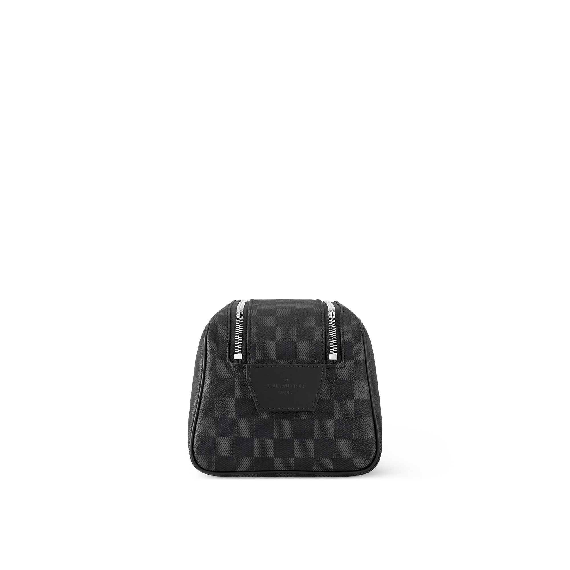 Dopp Kit Toilet Pouch Damier Graphite Canvas in Men