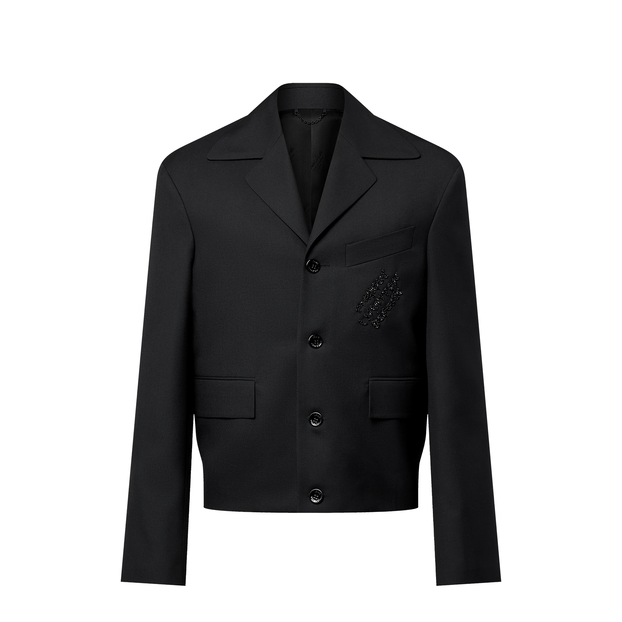 Double-Breasted Cashmere And Wool Blend Tailored Coat  in Men