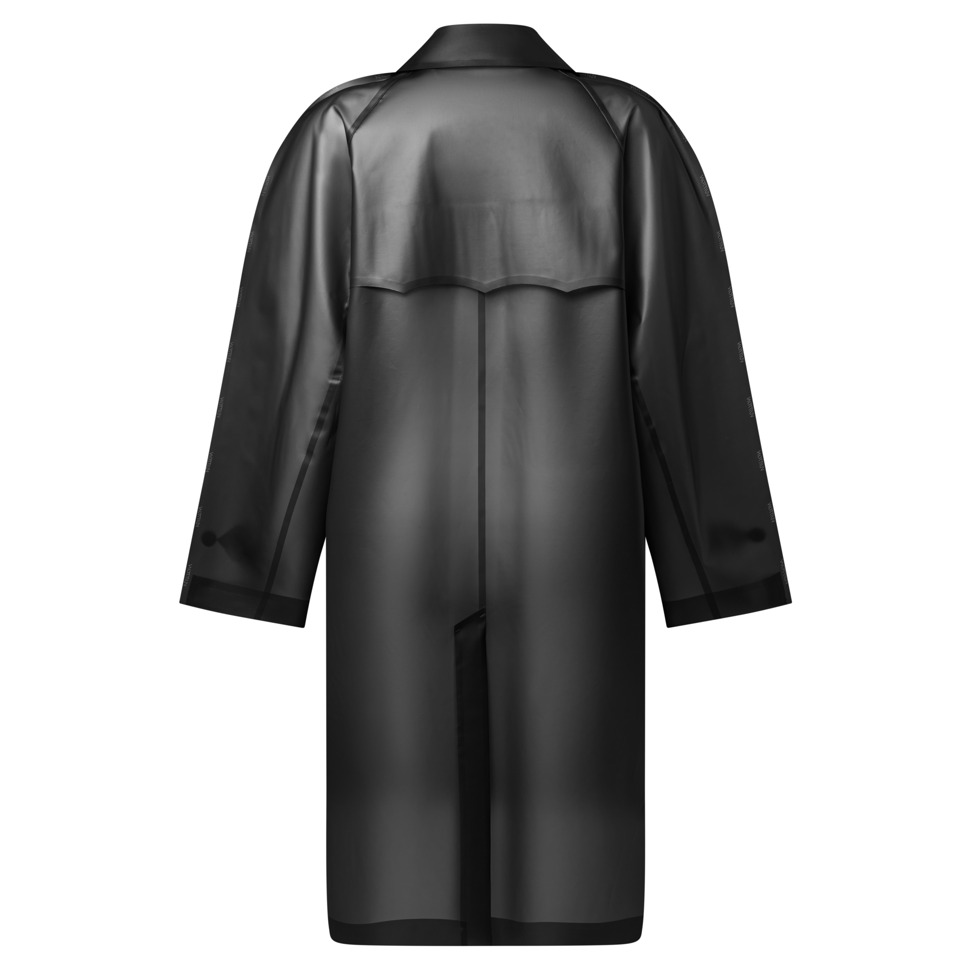 Double Breasted Transparent Outerwear  in Women