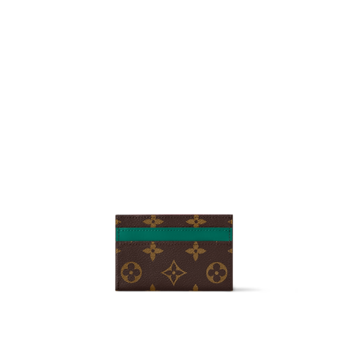 Double Card Holder Monogram Macassar Canvas in Women's Wallets and Small Leather Goods Newness collections by Louis Vuitton (Product zoom)