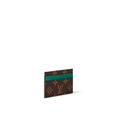 Double Card Holder Monogram Macassar Canvas in Women's Wallets and Small Leather Goods Newness collections by Louis Vuitton (Product zoom)
