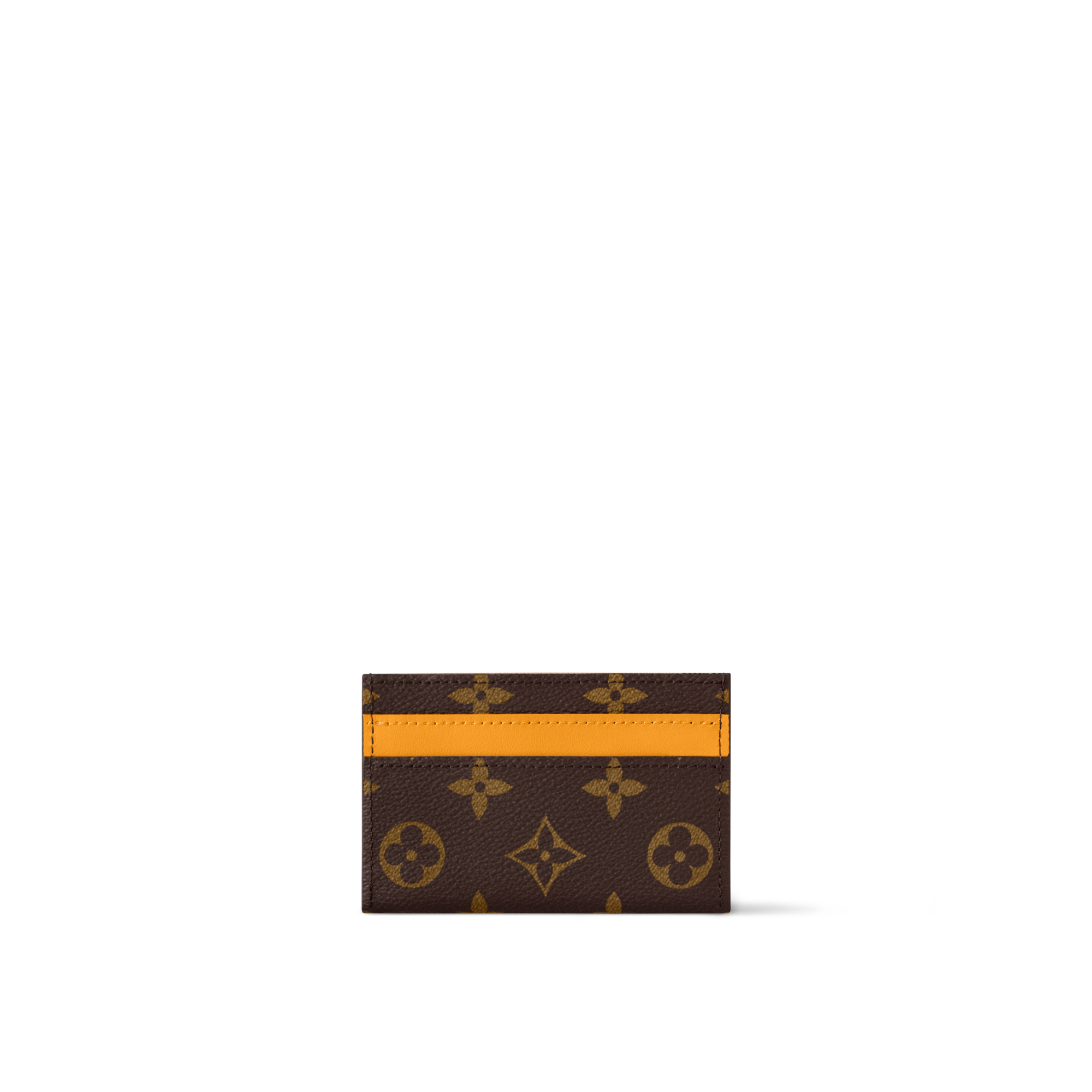 Double Card Holder Monogram Macassar Canvas in Women
