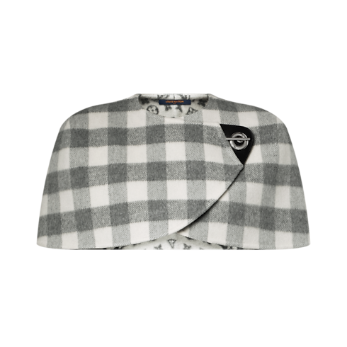 Double Face Check Capelet in Women's Ready-to-Wear Coats and Jackets collections by Louis Vuitton (Product zoom)