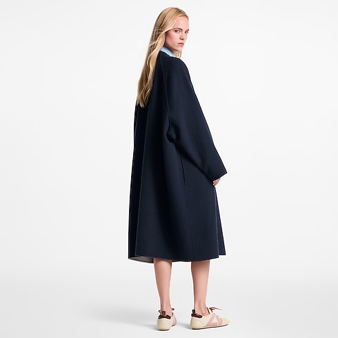 Drape Front Long Coat in Women's Ready-to-Wear Coats and Jackets collections by Louis Vuitton (Product zoom)