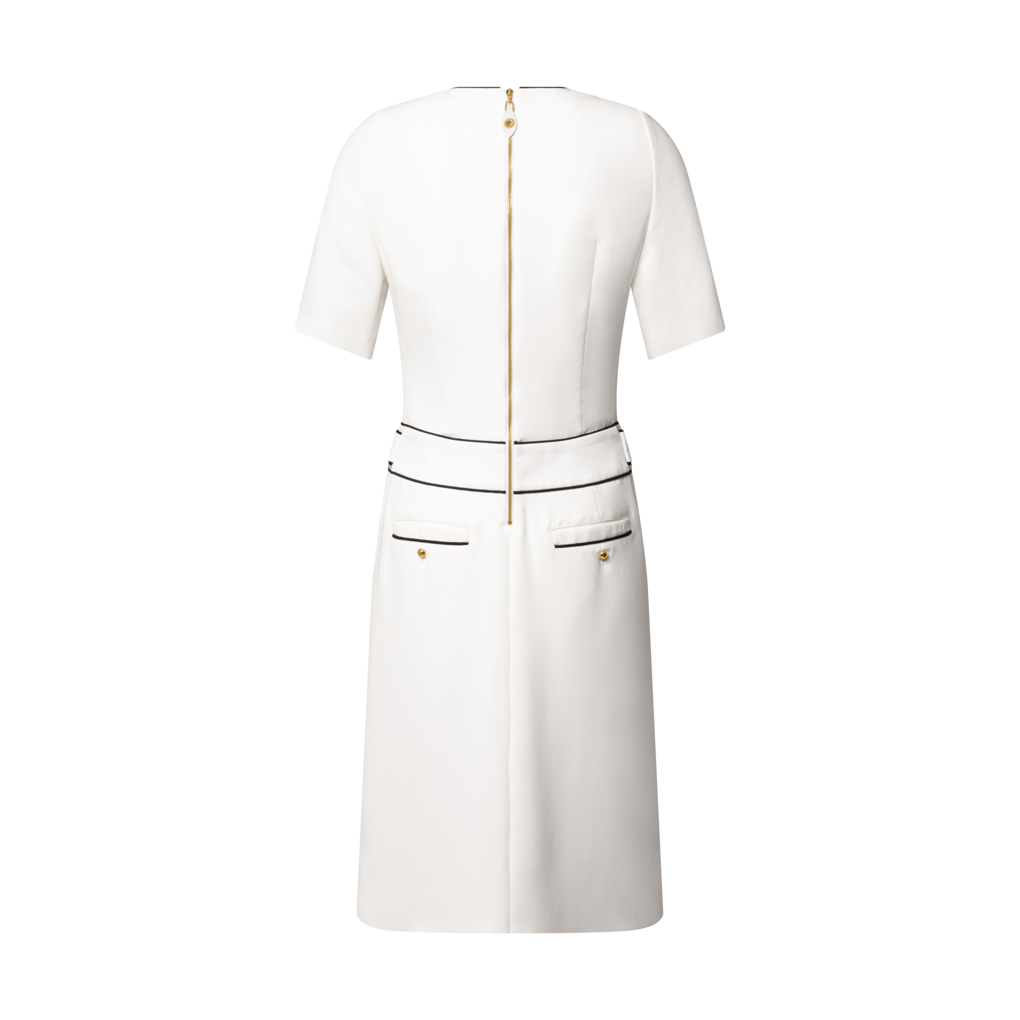 princess polly baby blue dress Friends Like These SHORT SLEEVE MINI WITH TIE WAIST BELT- REGULAR FIT - Day  dress - black white/white main image 0