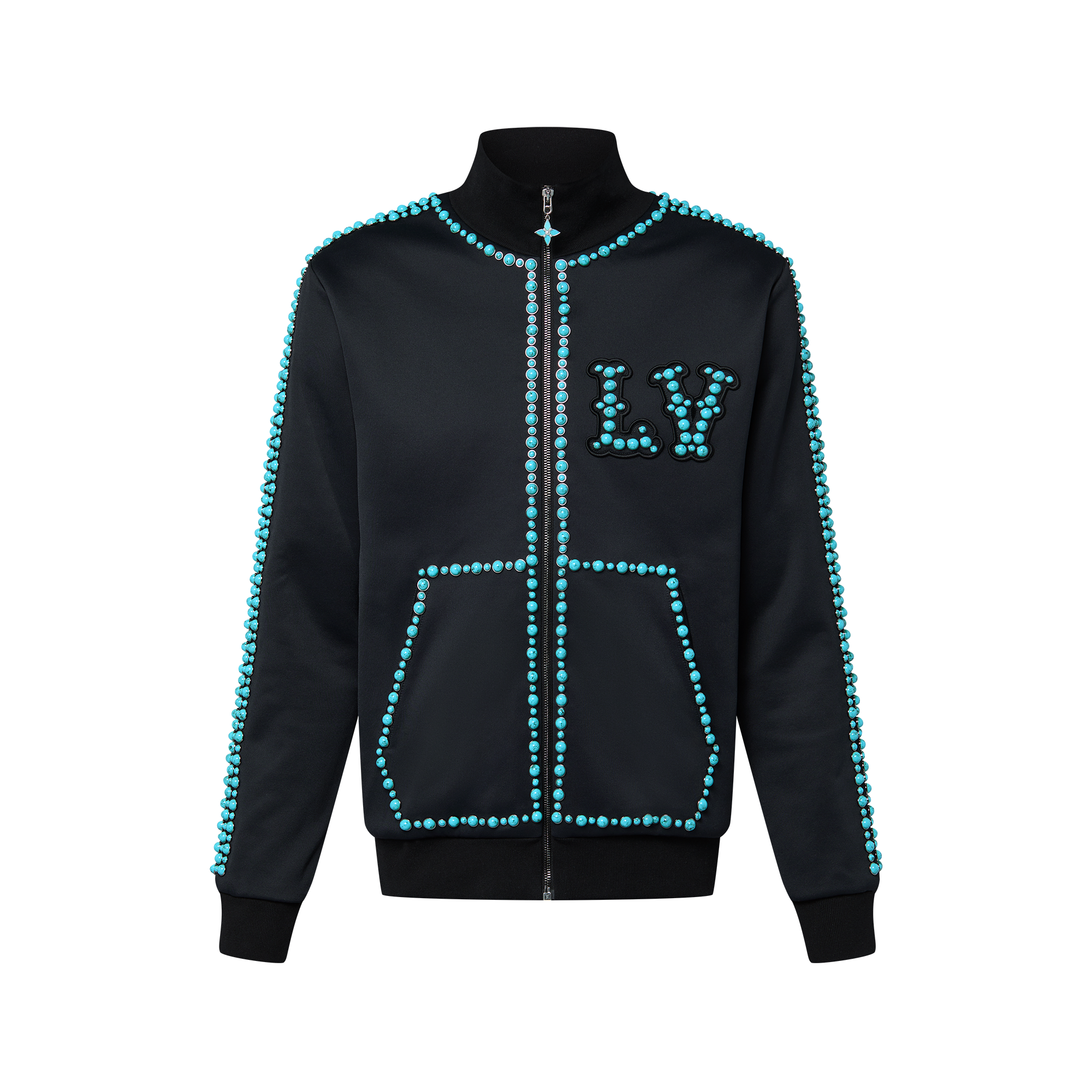 Embellished Cotton Track Top    in Men