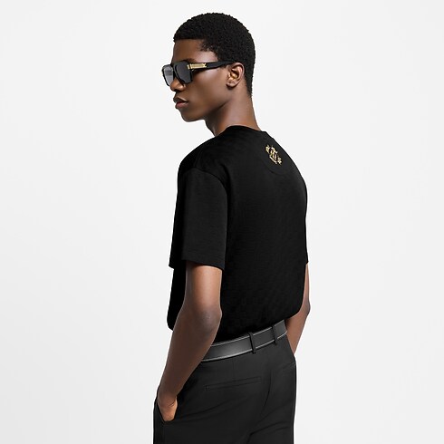 Embellished Damier Pique T-Shirt in Men's Ready-to-Wear T-shirts and Polos collections by Louis Vuitton (Product zoom)