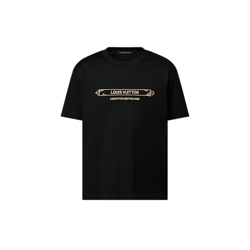 Embellished Damier Pique T-Shirt in Men's Ready-to-Wear T-shirts and Polos collections by Louis Vuitton (Product zoom)
