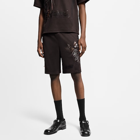 Embellished Jersey Shorts in Men's Ready-to-Wear All Ready-to-Wear collections by Louis Vuitton (Product zoom)