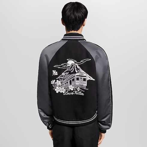 Embellished Mix Leather Blouson in Men's Ready-to-Wear Outerwear and Coats collections by Louis Vuitton (Product zoom)
