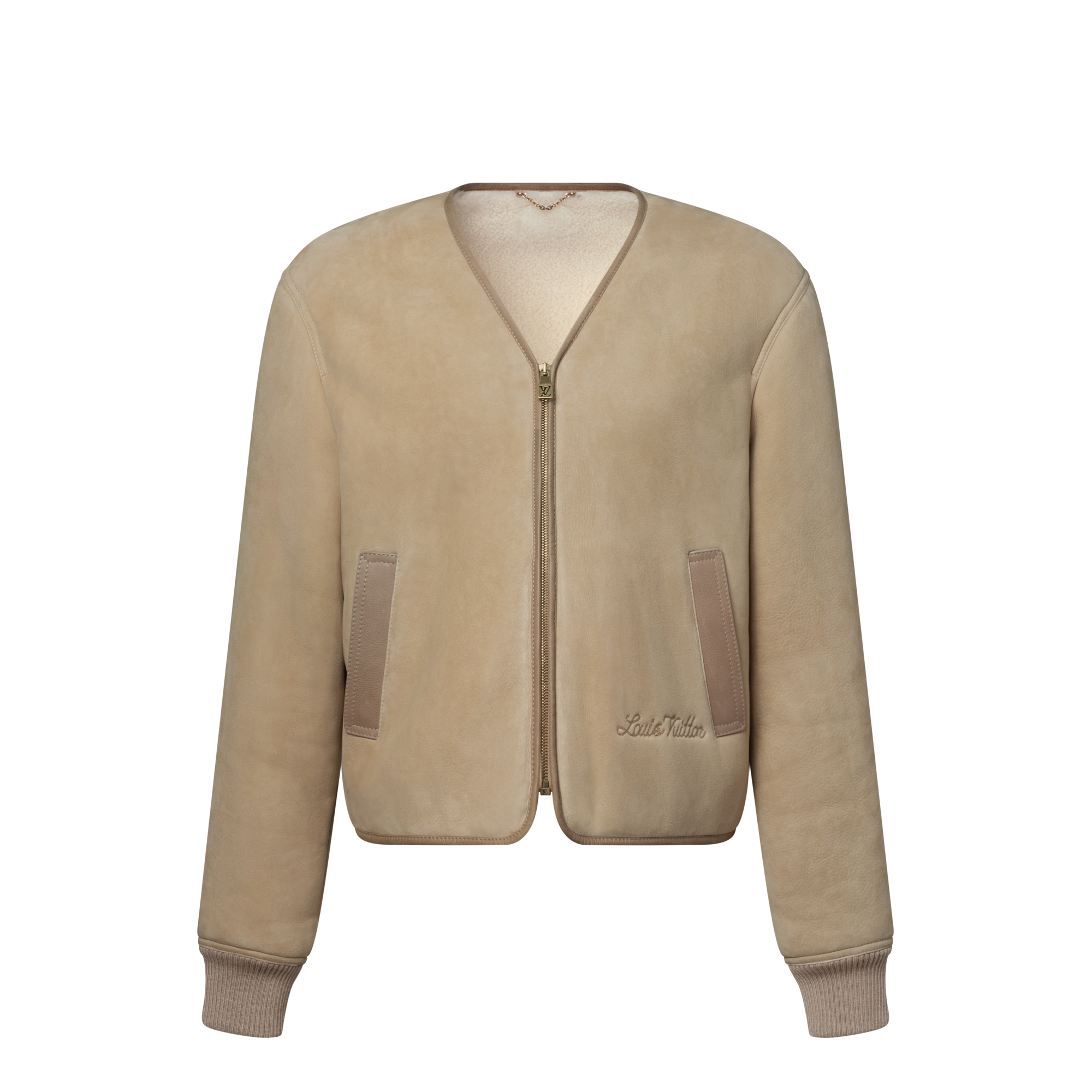 Embellished Shearling Liner Jacket  in Men