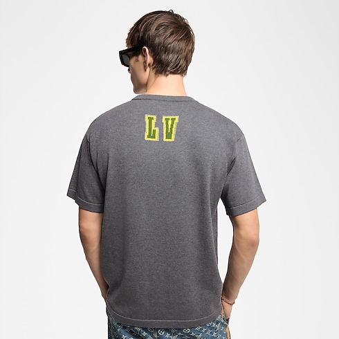 Embellished Short-Sleeved Cotton Crewneck in Men's Ready-to-Wear All Ready-to-Wear collections by Louis Vuitton (Product zoom)