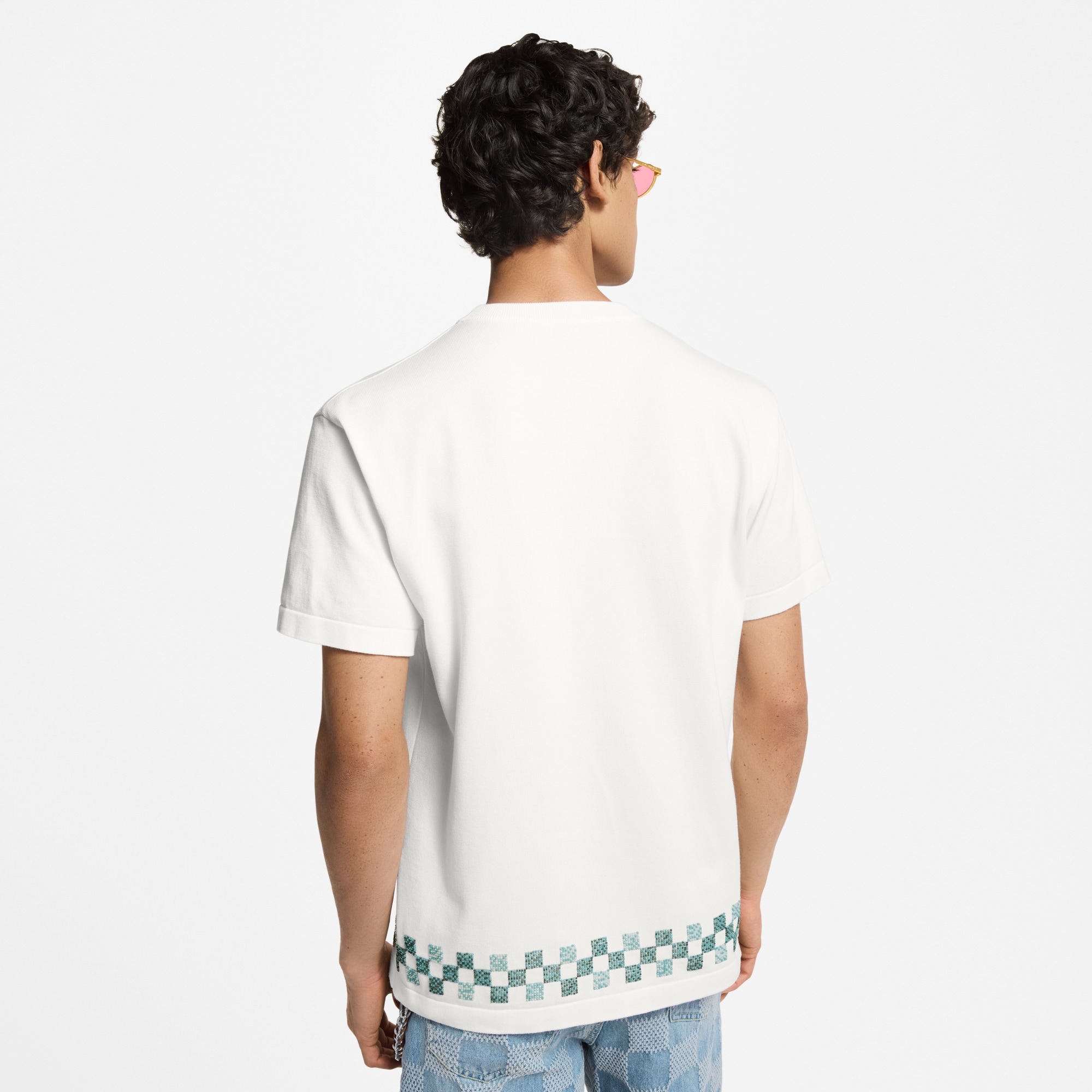 Embellished Short-Sleeved Crewneck  in Men
