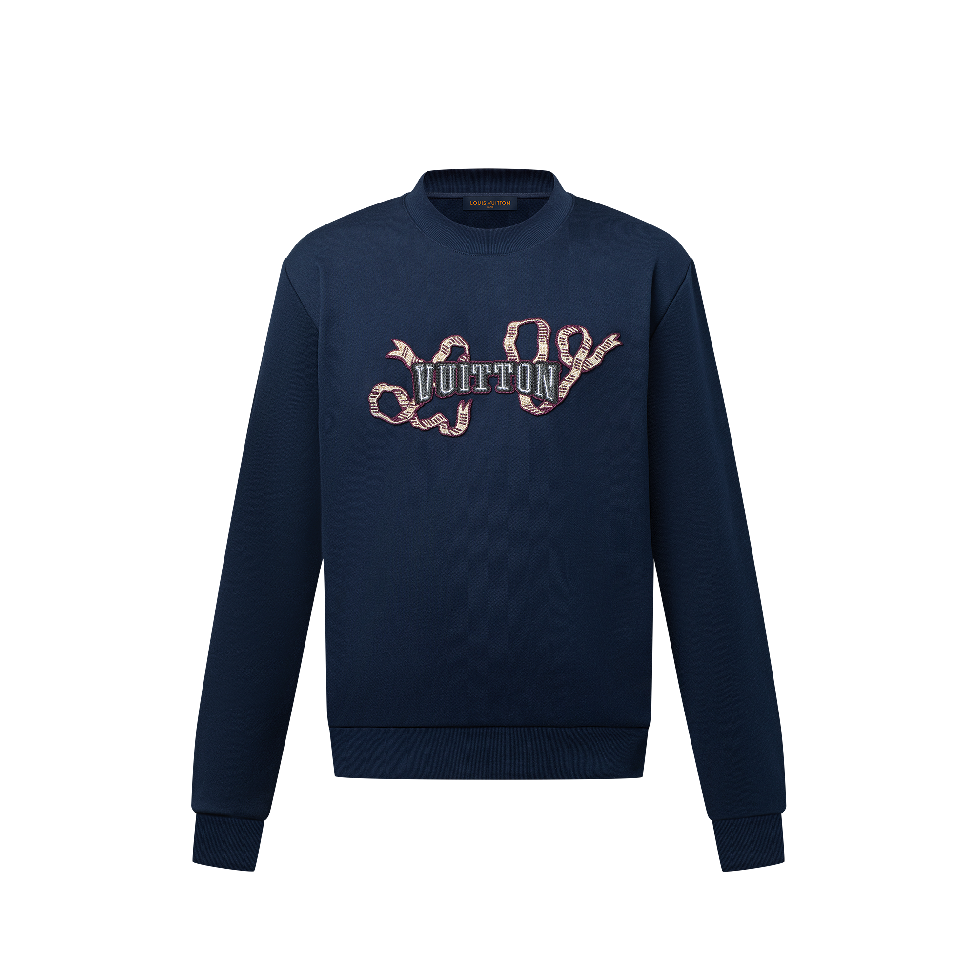 Embroidered Cotton Crewneck  in Men