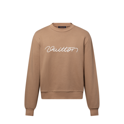 Embroidered Cotton Crewneck in Women's Ready-to-Wear Knitwear collections by Louis Vuitton (Product zoom)