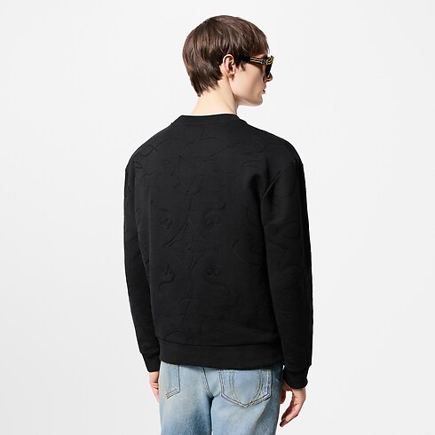 Embroidered Cotton Jersey Crewneck in Men's Ready-to-Wear Knitwear and Sweatshirts collections by Louis Vuitton (Product zoom)