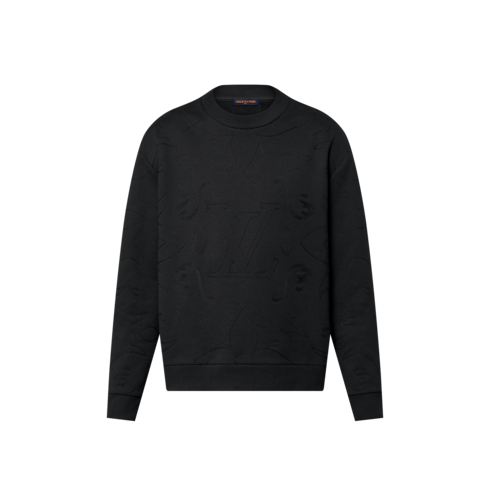 Embroidered Cotton Jersey Crewneck in Men's Ready-to-Wear Knitwear and Sweatshirts collections by Louis Vuitton (Product zoom)