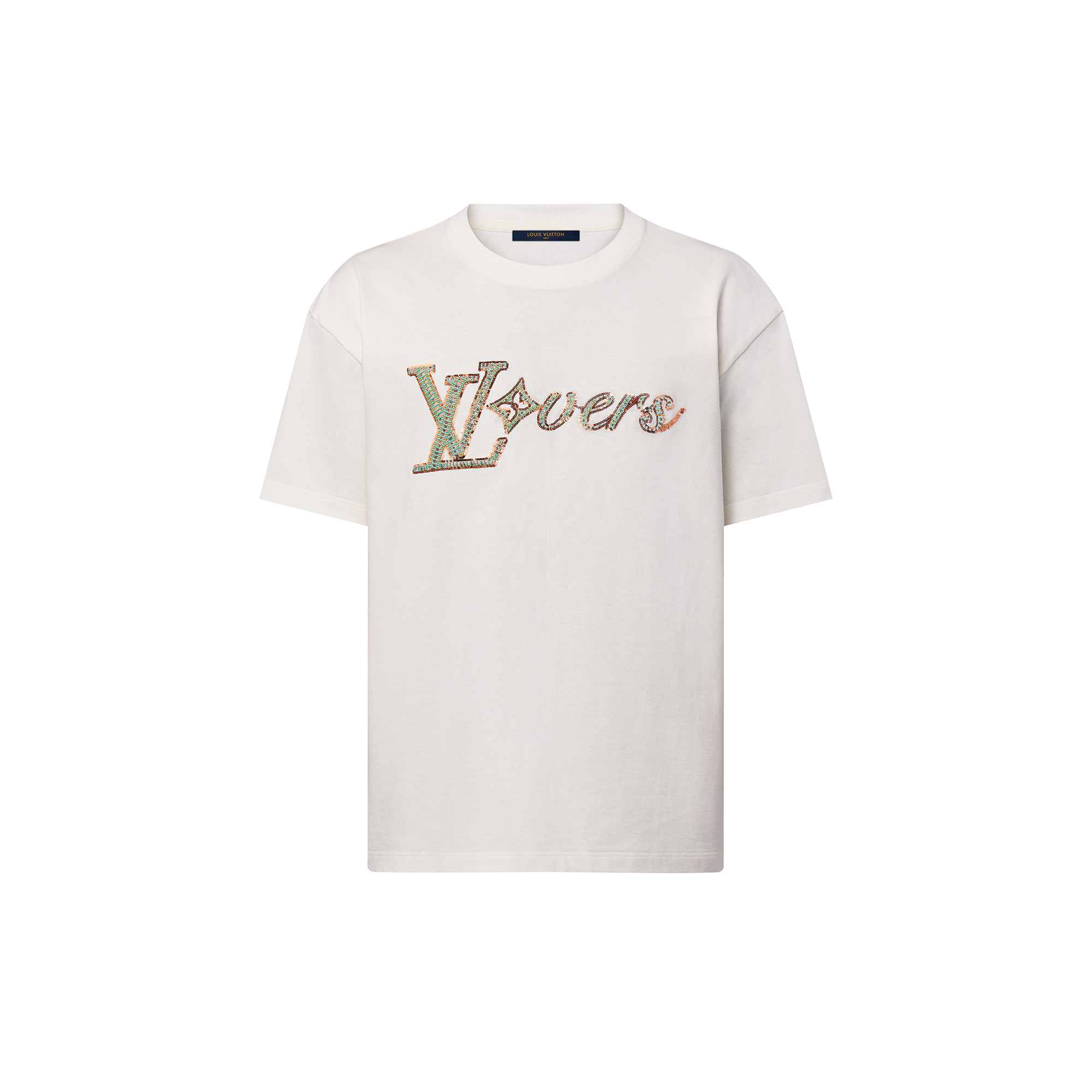 Embroidered Short-Sleeved T-Shirt  in Men