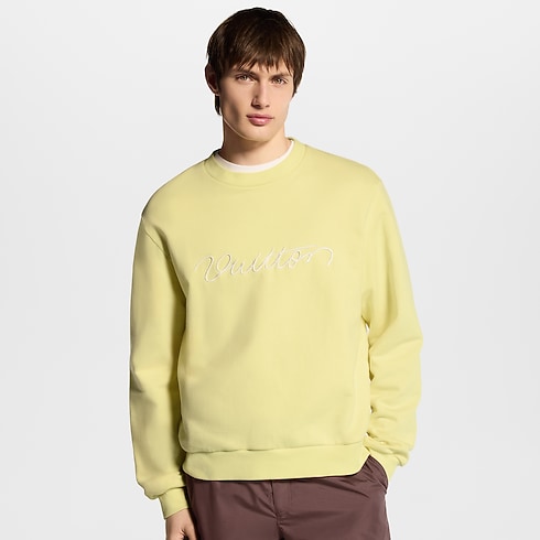 Embroidered Signature Crewneck in Women's Ready-to-Wear Knitwear collections by Louis Vuitton (Product zoom)