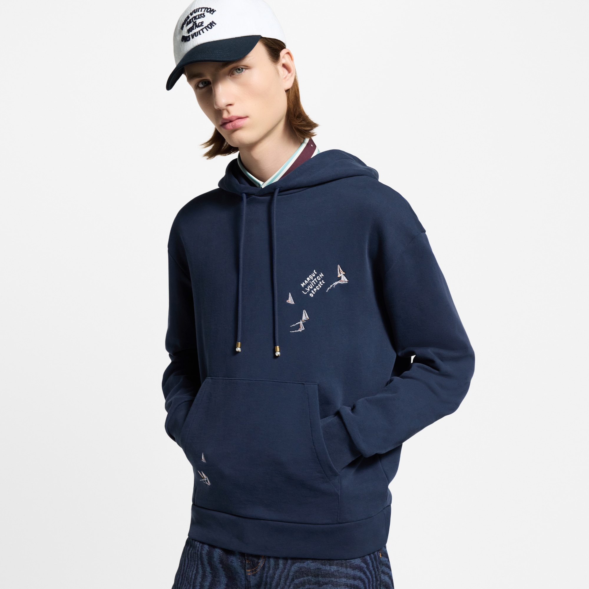 Embroidered Signature Hoodie  in Men