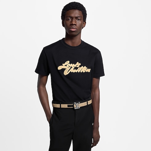 Embroidered Signature T-Shirt in Men's Ready-to-Wear T-shirts and Polos collections by Louis Vuitton (Product zoom)