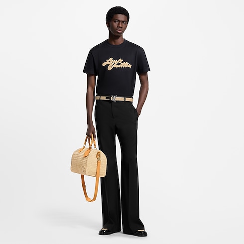 Embroidered Signature T-Shirt in Men's Ready-to-Wear T-shirts and Polos collections by Louis Vuitton (Product zoom)